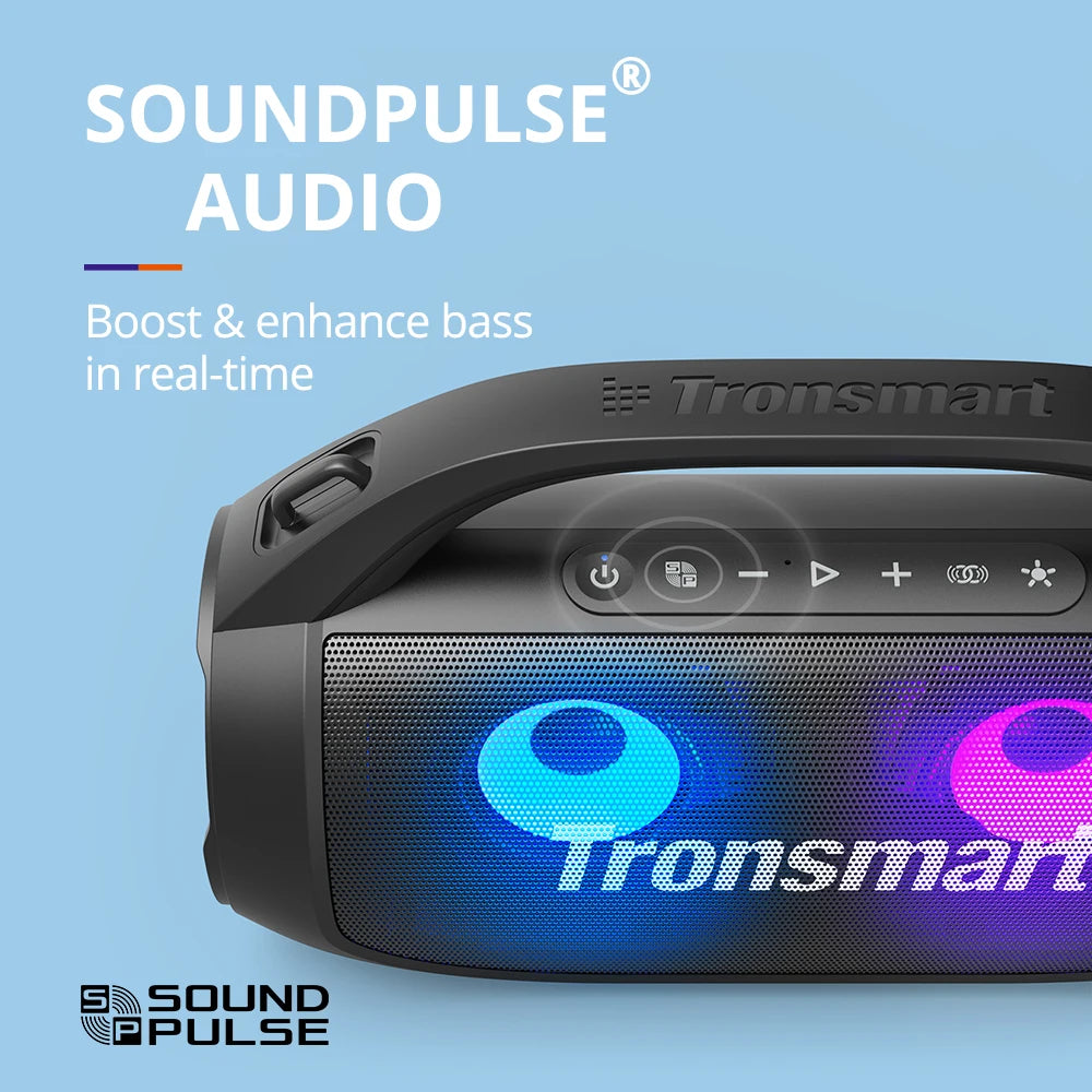 Tronsmart Bang SE Speaker Powerful Portable Bluetooth 5.3 Speaker with 24 Hour Playtime and Built-in Microphone for Party and Camping