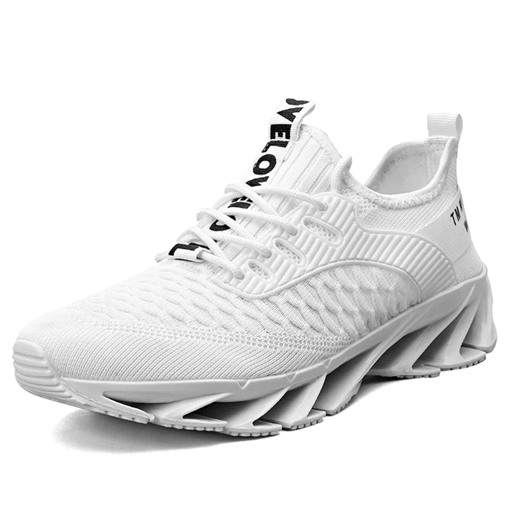 Men Mesh Walking Shoes Blade Running Shoes Breathable Tennis Sneakers Non Slip Athletic Shoes for Work Sports
