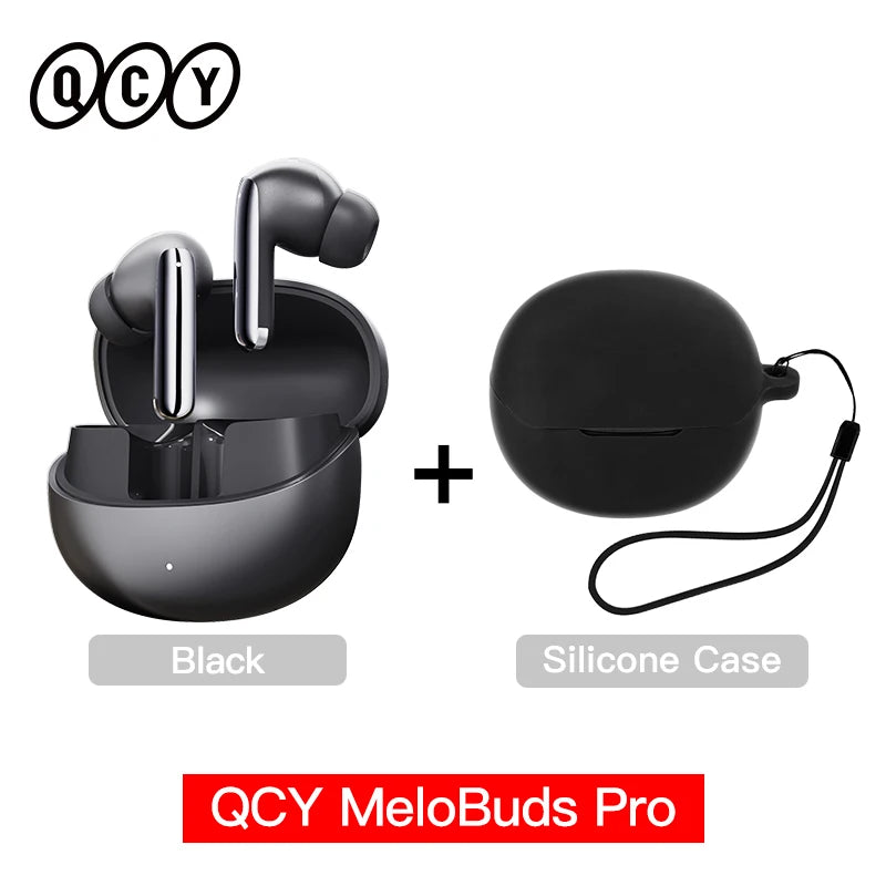 QCY MeloBuds Pro ANC Bluetooth 5.3 Wireless Earphones 46dB Hybrid ANC Hi-Res LDAC Earbuds 6 Mic Headphones 34 Hour Battery Life