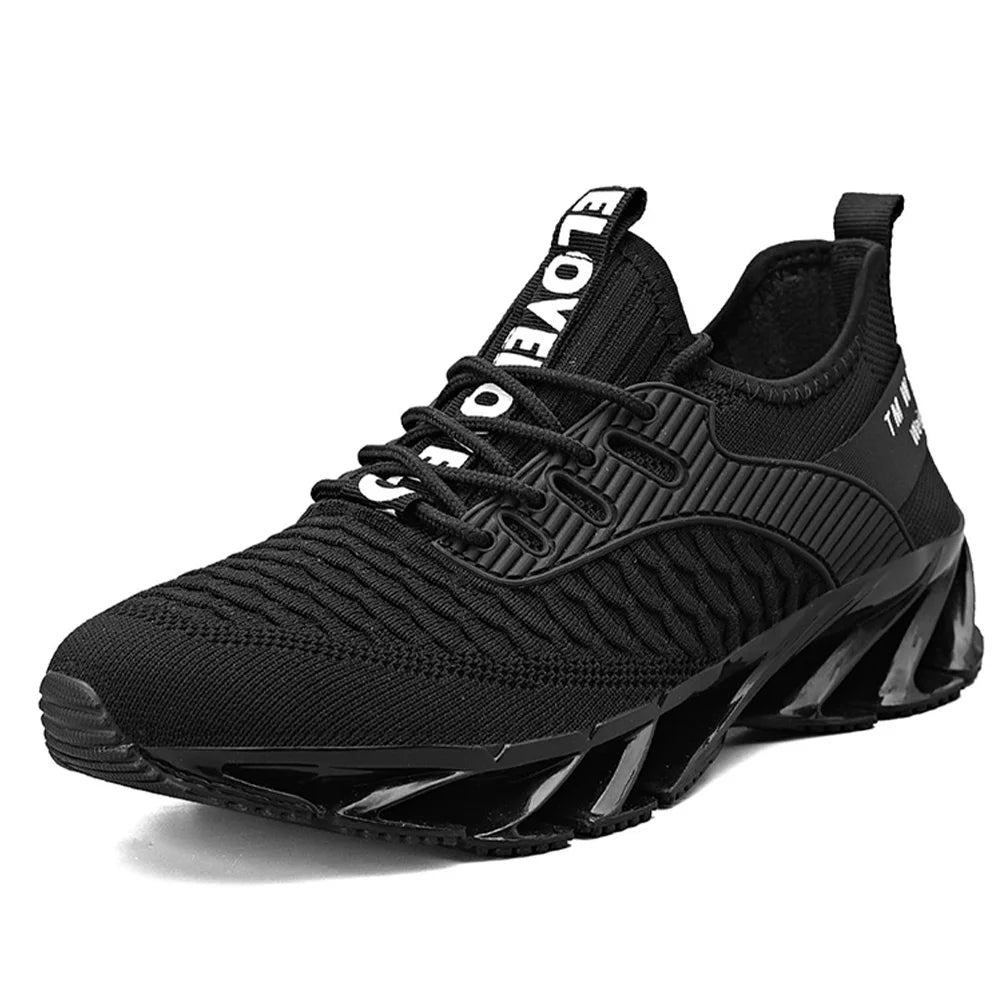 Men Mesh Walking Shoes Blade Running Shoes Breathable Tennis Sneakers Non Slip Athletic Shoes for Work Sports