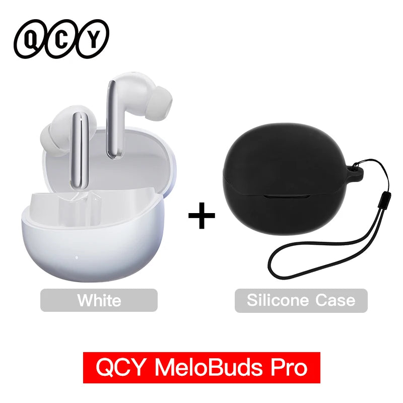 QCY MeloBuds Pro ANC Bluetooth 5.3 Wireless Earphones 46dB Hybrid ANC Hi-Res LDAC Earbuds 6 Mic Headphones 34 Hour Battery Life