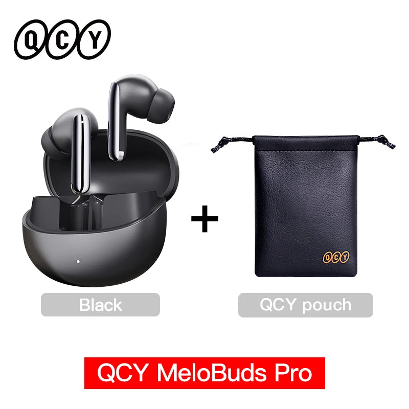 QCY MeloBuds Pro ANC Bluetooth 5.3 Wireless Earphones 46dB Hybrid ANC Hi-Res LDAC Earbuds 6 Mic Headphones 34 Hour Battery Life