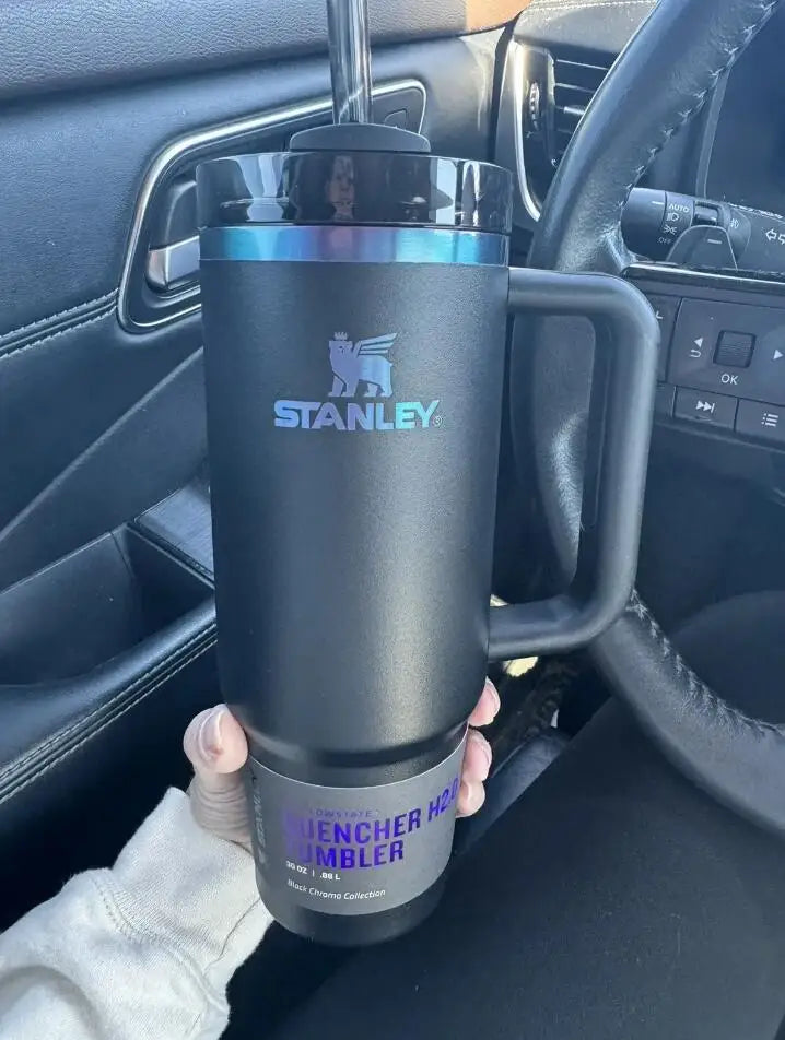 Stanley Quencher H2.0 Tumbler with Handle and Straw 40 oz Flowstate 3-Position Lid Cup Holder Compatible for Travel