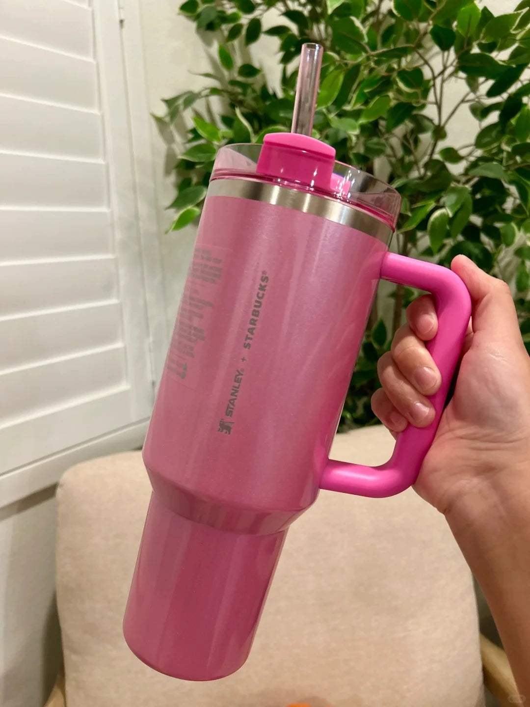 Stanley Quencher H2.0 Tumbler with Handle and Straw 40 oz Flowstate 3-Position Lid Cup Holder Compatible for Travel