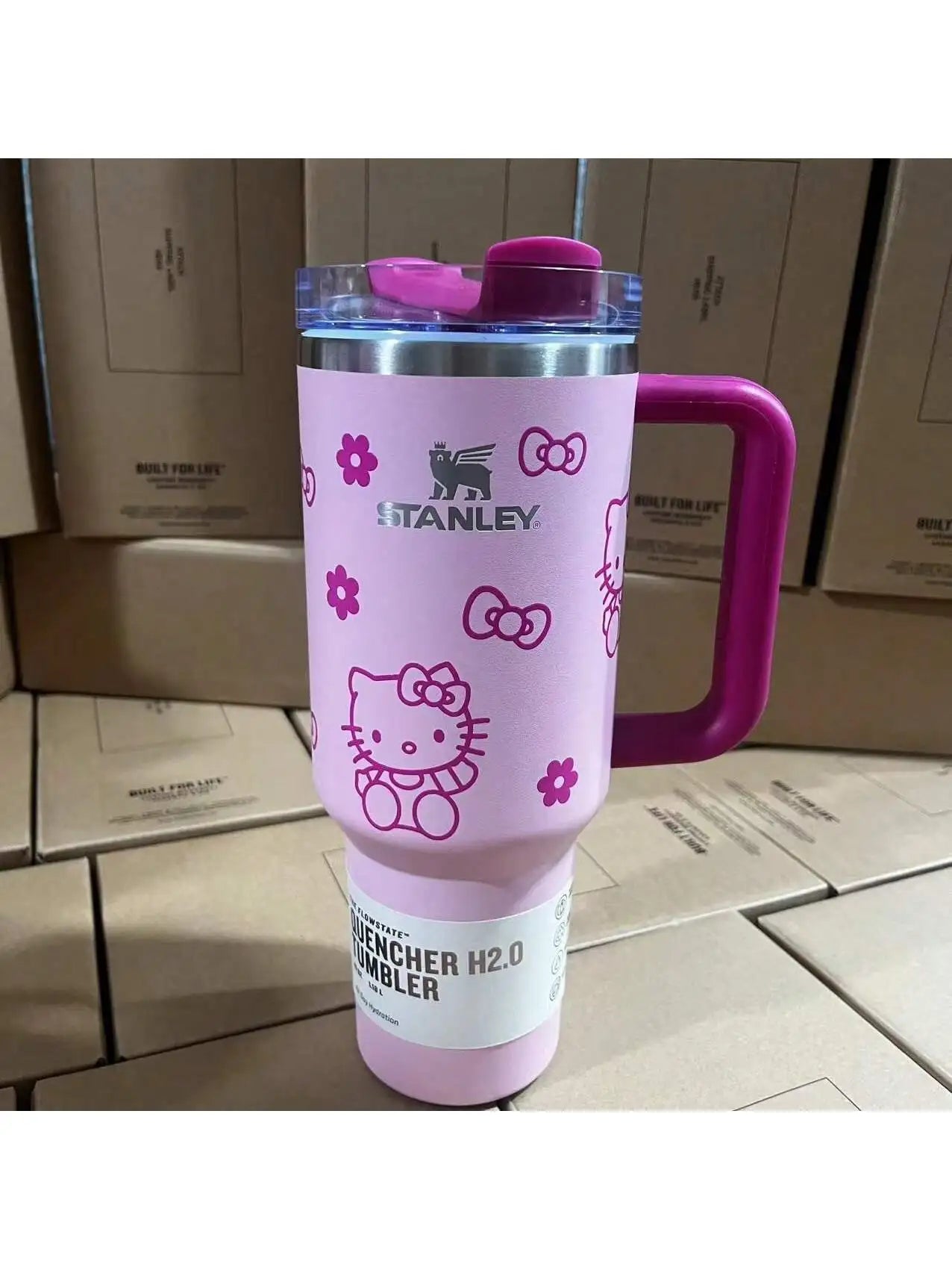 Stanley Quencher H2.0 Tumbler with Handle and Straw 40 oz Flowstate 3-Position Lid Cup Holder Compatible for Travel