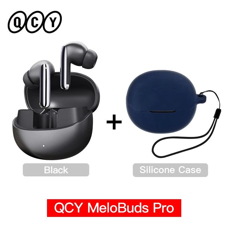 QCY MeloBuds Pro ANC Bluetooth 5.3 Wireless Earphones 46dB Hybrid ANC Hi-Res LDAC Earbuds 6 Mic Headphones 34 Hour Battery Life