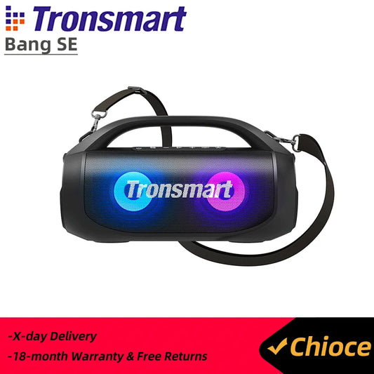 Tronsmart Bang SE Speaker Powerful Portable Bluetooth 5.3 Speaker with 24 Hour Playtime and Built-in Microphone for Party and Camping