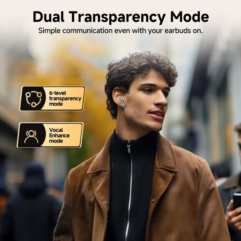 QCY MeloBuds Pro ANC Bluetooth 5.3 Wireless Earphones 46dB Hybrid ANC Hi-Res LDAC Earbuds 6 Mic Headphones 34 Hour Battery Life