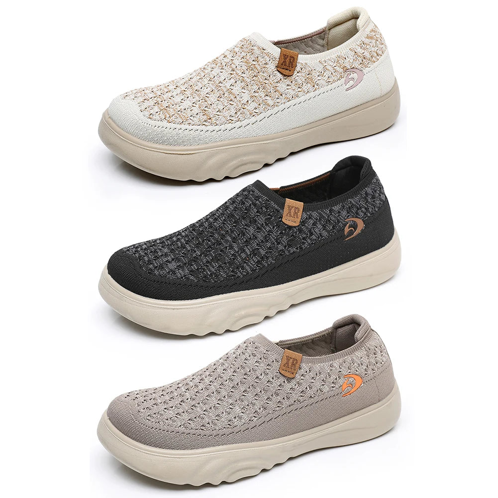 Women Anti Slip Thick Sole Walking Shoes Breathable Lightweight Comfortable Boat Shoes for Outdoor Travel