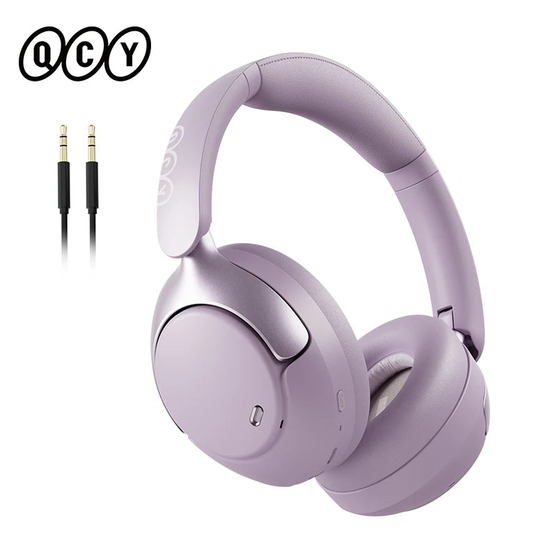 QCY H3 Pro ANC Wireless Headphone 50dB Noise Canceling Hi Res Spatial Audio Earphone LDAC Bluetooth 5.4 Over Ear Headset