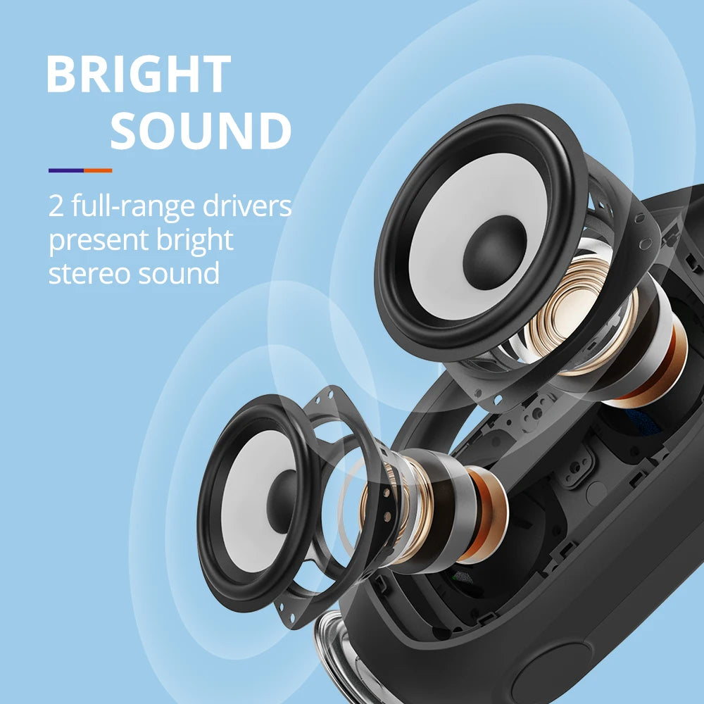 Tronsmart Bang SE Speaker Powerful Portable Bluetooth 5.3 Speaker with 24 Hour Playtime and Built-in Microphone for Party and Camping