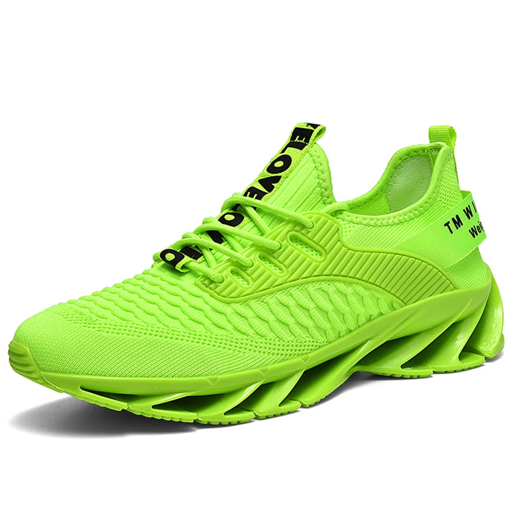 Men Mesh Walking Shoes Blade Running Shoes Breathable Tennis Sneakers Non Slip Athletic Shoes for Work Sports