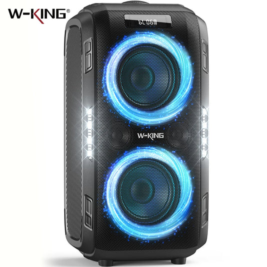 W King 250W Peak Large Bluetooth Speaker Loudest Massive 120dB 12 Custom Bass V5.3 Big Party Boombox Portable Wireless Speaker