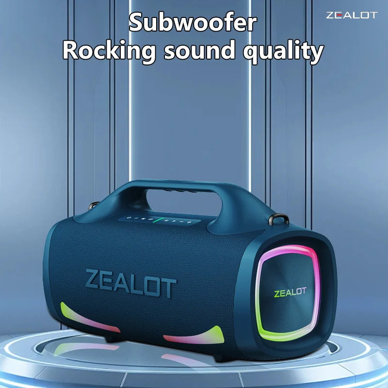 Zealot S79 100W Wireless Speaker Outdoor Portable Subwoofer HiFi Sound Quality Dual Pairing Fast Charging 24000mAh