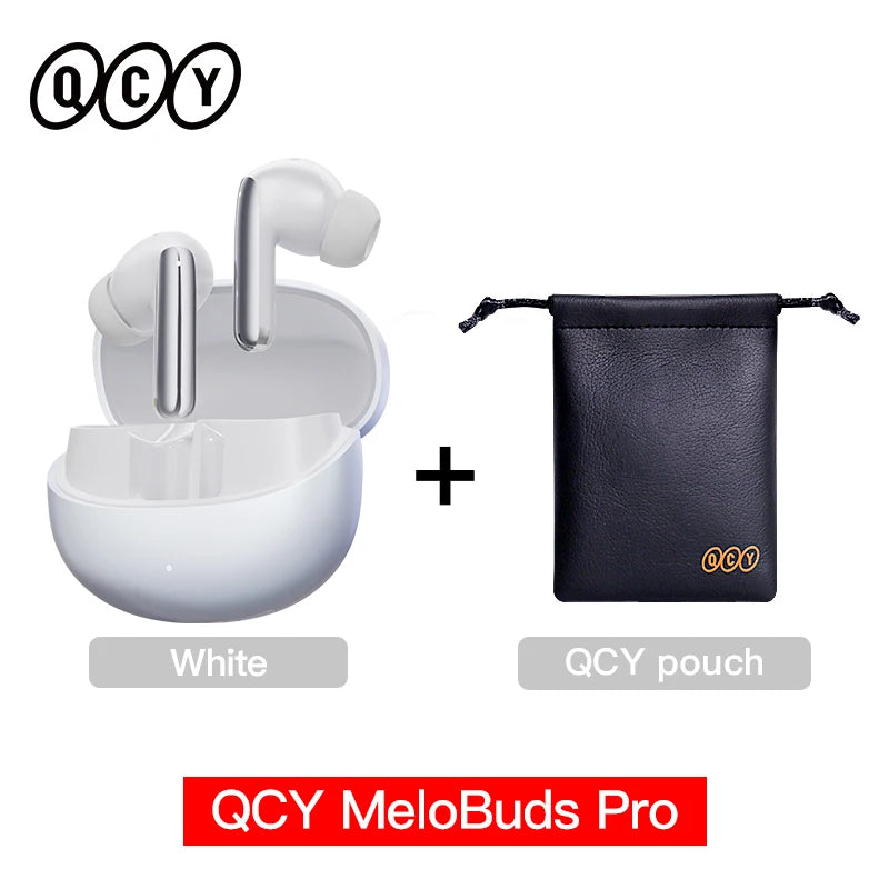 QCY MeloBuds Pro ANC Bluetooth 5.3 Wireless Earphones 46dB Hybrid ANC Hi-Res LDAC Earbuds 6 Mic Headphones 34 Hour Battery Life