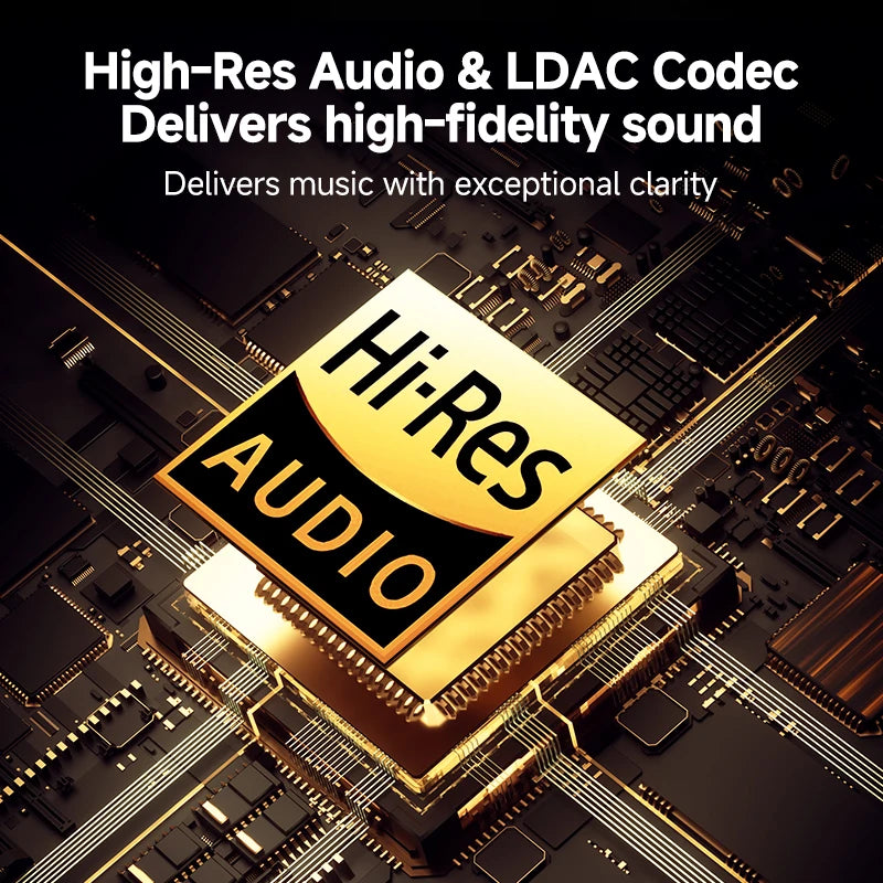 QCY H3 Pro ANC Wireless Headphone 50dB Noise Canceling Hi Res Spatial Audio Earphone LDAC Bluetooth 5.4 Over Ear Headset