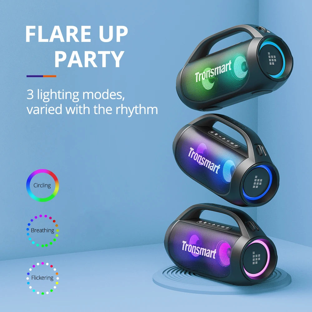 Tronsmart Bang SE Speaker Powerful Portable Bluetooth 5.3 Speaker with 24 Hour Playtime and Built-in Microphone for Party and Camping
