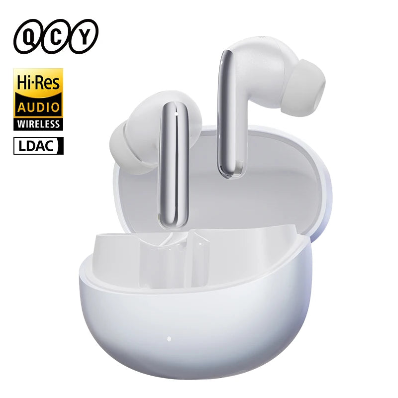 QCY MeloBuds Pro ANC Bluetooth 5.3 Wireless Earphones 46dB Hybrid ANC Hi-Res LDAC Earbuds 6 Mic Headphones 34 Hour Battery Life