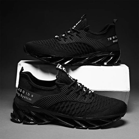 Men Mesh Walking Shoes Blade Running Shoes Breathable Tennis Sneakers Non Slip Athletic Shoes for Work Sports